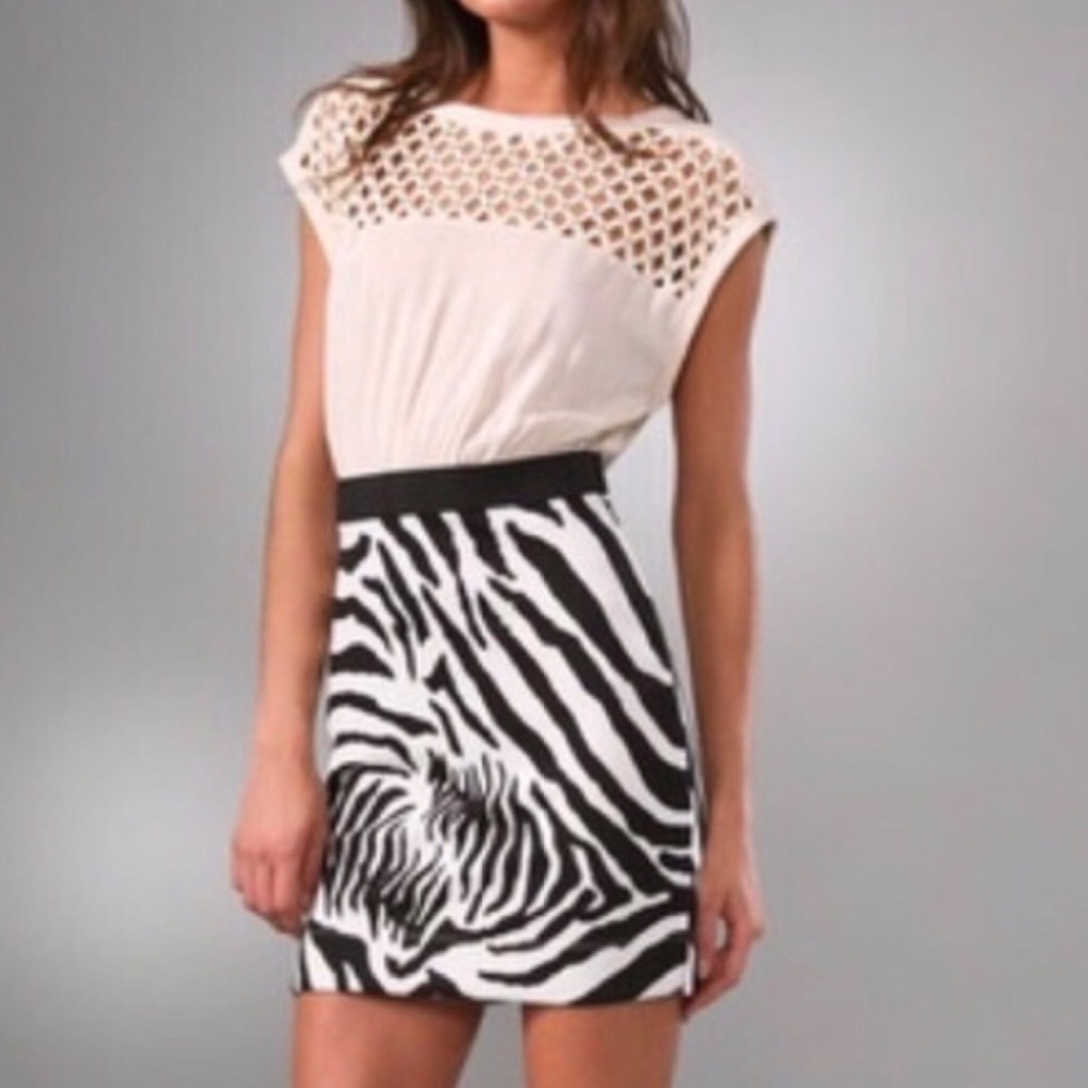 Free People zebra print dress